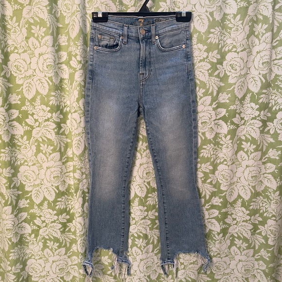 7 For All Mankind High Waist Slim Kick Jeans - Picture 8 of 8